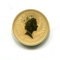 Australia, Elisabetta II (1952-2022): 25 dollari 1997 "Anno del Bue"
