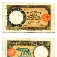 Regno, Vittorio Emanuele III: 50 lire 23/10/1940 "Lupetta" (Gigante,BI#6N)
