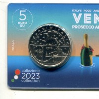Italia 2023: 5 euro "Veneto- Prosecco e Granseola"
