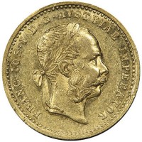 Austria, Francesco Giuseppe (1848-1916): 1 ducato 1876 (Fruhwald#12435; Friedberg#493), in slab PCGS AU53