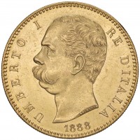 Umberto I (1878-1900): 100 lire 1888 (Gigante#4), 1169 pezzi coniati.
