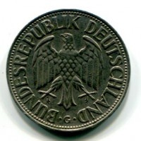Germania, Rep. Federale (dal 1949): 1 marco 1958-G (KM#110)

