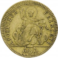 Roma, Pio VII (1800-1823): doppia anno IV (Gigante#4; Pagani#54; Montenegro#16), grammi 5.37