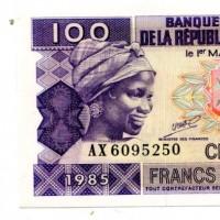 Guinea: 100 francs 1985 (Pick#30)
