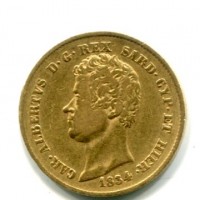 Carlo Alberto (1831-1849): 20 lire 1834-Ge (Gigante#23)
