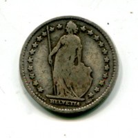 Svizzera, Confederazione: 1 franco 1898
