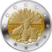 Malta 2024: 2 euro commemorativi "Ape Mellifera"
