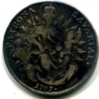 Germania, Bayern, Maximilian III Joseph (1745-1777): tallero 1767 (Davenport#1953)
