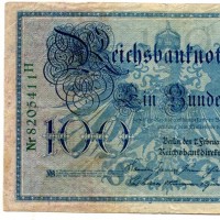Germania: 100 marchi 07/02/1908 (Pick#34)
