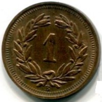 Svizzera, Confederazione: 1 rappen 1932
