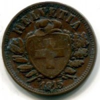 Svizzera, Confederazione: 2 rappen 1915