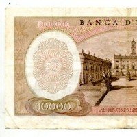 Repubblica: 10.000 lire 27/11/1973: "M. Buonarroti" (Gigante,BI#74H)