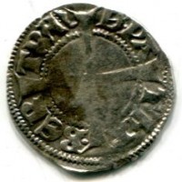 Aquileia, Bertrando (1334-1350): denaro (Bernardi#44), gr.1,10
