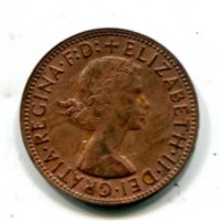 Australia, Elisabetta II (1952-2022): 1 penny 1963 (KM#56)
