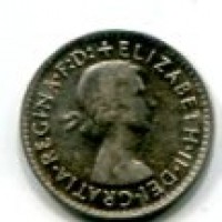 Australia, Elisabetta II (1952-2022): 3 pence 1958 (KM#57)
