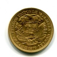 Venezuela: 20 bolivares 1879 (KM#32)

