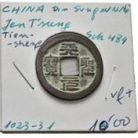 Cina, Song del Nord, Jen Tsung (1023-1063): cash con il titolo Tien Sheng (Schjoth#484), coniato 1023-1031