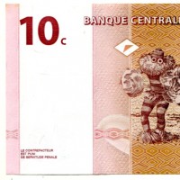 Congo: 10 centimes 1997 (Pick#82a)
