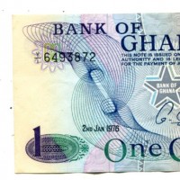 Ghana: 1 cedi 02/01/1976 (Pick#13c)
