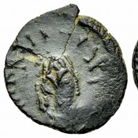 Marciano (450-457 d.C.): AE 4, zecca di Antiochia (RIC#569), gr.0.91, mm 12. Ottima qualità per il tipo