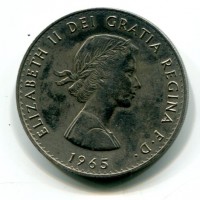 Gran Bretagna, Elisabetta II (1952-2022): 1 corona 1965 "Churchill"  (Spink#4144)
