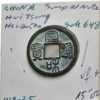 Cina, Song del Nord, Hui-Tsung (1101-1125): cash, con il titolo Hsuan-Ho (Schjoth#648), coniato 1119-1125