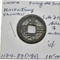Cina, Song del Sud, Hsiao-Tsung (1163-1189): cash, con il titolo Shun-Hsi (Schjoth#715), coniato 1174-1189
