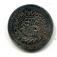 India, Impero Mughal (XIX sec.): temple token (Mitchiner#4747)