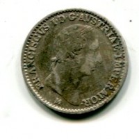 Milano, Francesco I (1815-1835): 1/4 lira 1823 (Gigante#84)
