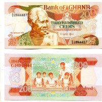 Ghana: 200 cedis 19/09/1991 (Pick#27b)

