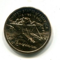 USA: 1 dollaro 2023-P "Louisiana-The Hippins Boat"
