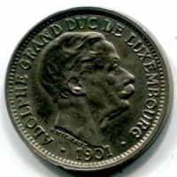Lussemburgo, Adolfo (1890-1905): 10 cent. 1901 (KM#25)
