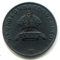 Milano, Ferdinando I (1835-1848): 1 centesimo 1843 (Gigante#106)