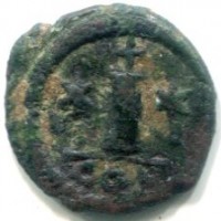 Giustino II (565-578 d. C): decanummo (Sear#362), zecca di Costantinopoli
