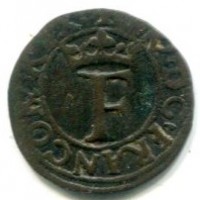 Milano, Francesco I (1512-1522): trillina (MIR,222#264/1)
