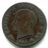 Bologna, Napoleone I (1805-1814): 3 centesimi 1810 (Gigante#224)
